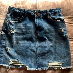 Blue jean skirt